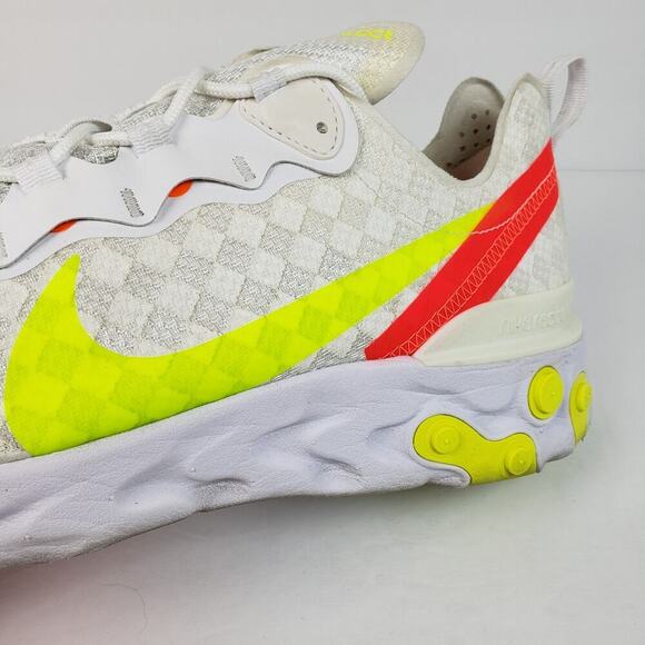Nike React Element 55 Mens Size 13 White Crimson Volt Athletic Sneaker Shoes main image 13